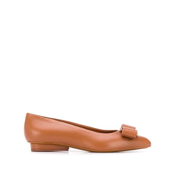 Ferragamo Vara Bow Ballet Flats - Picture 1 of 4